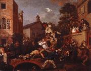 William Hogarth chairing the member France oil painting reproduction
